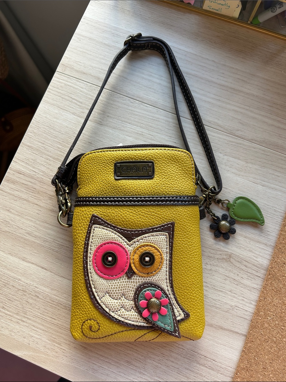 NWOT Chala Crossbody Purse. Approximately 7” tall x 5” wide. Inside card slots.